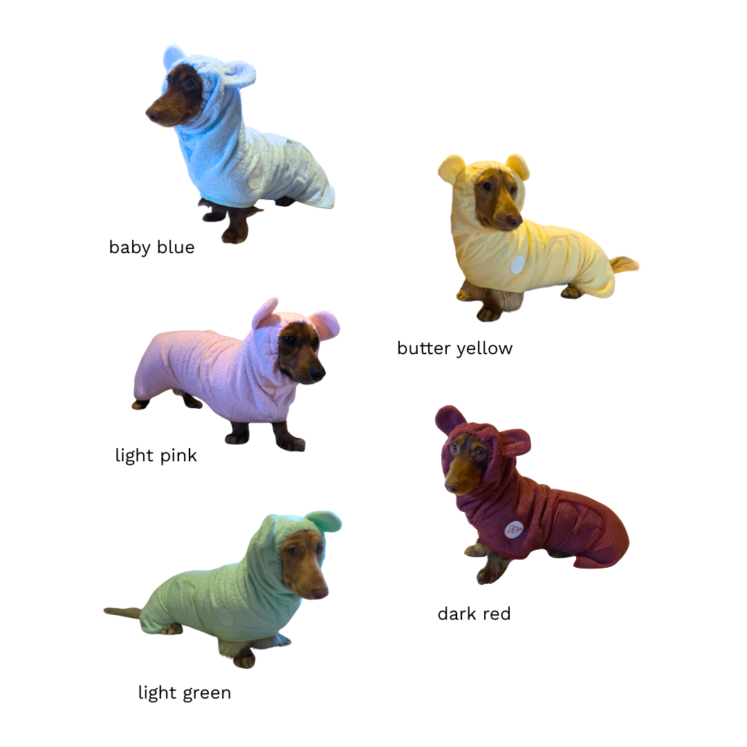 dachshund bathrobe