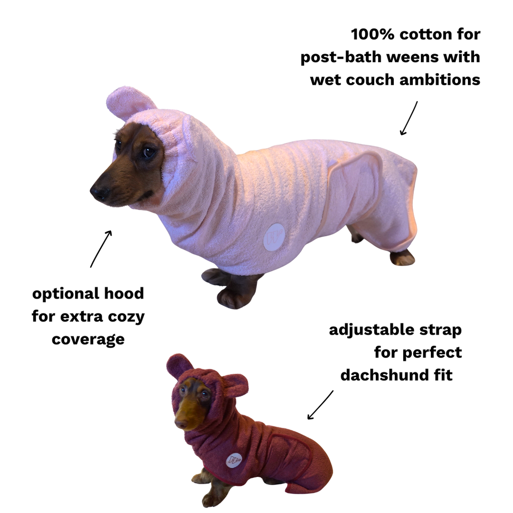 dachshund bathrobe